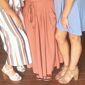 illa illa linen maxi skirt